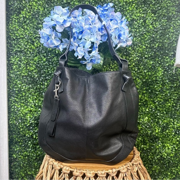 Lucky brand black leather bag - Picture 1 of 9